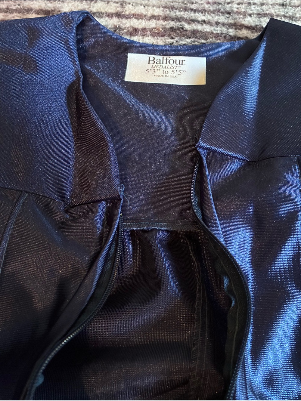 Blue Graduation Gown Robe - Picture 3 of 3